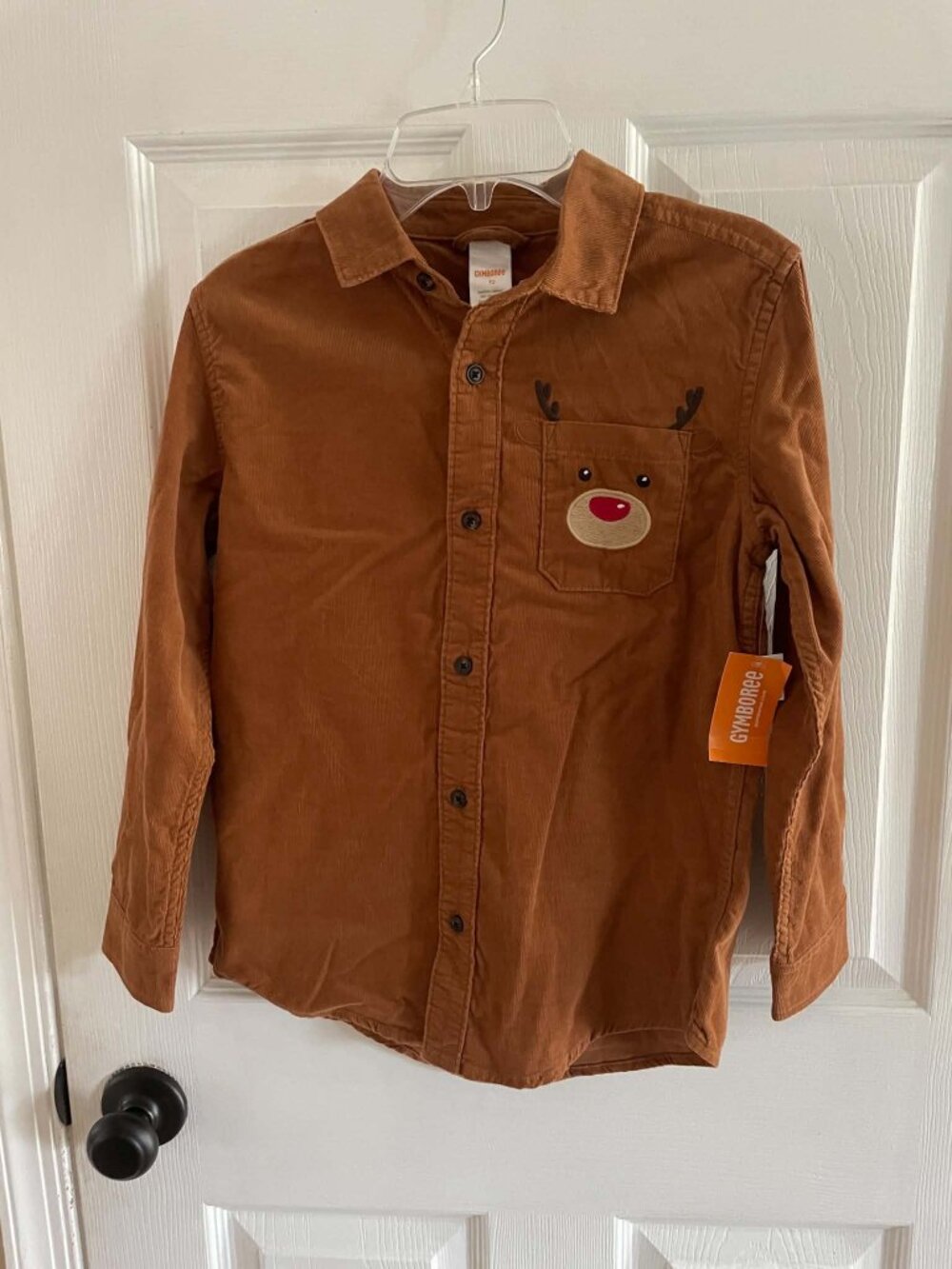 Vintage Gymboree Boy's Christmas button up top shirt new with tags size 10 NWT